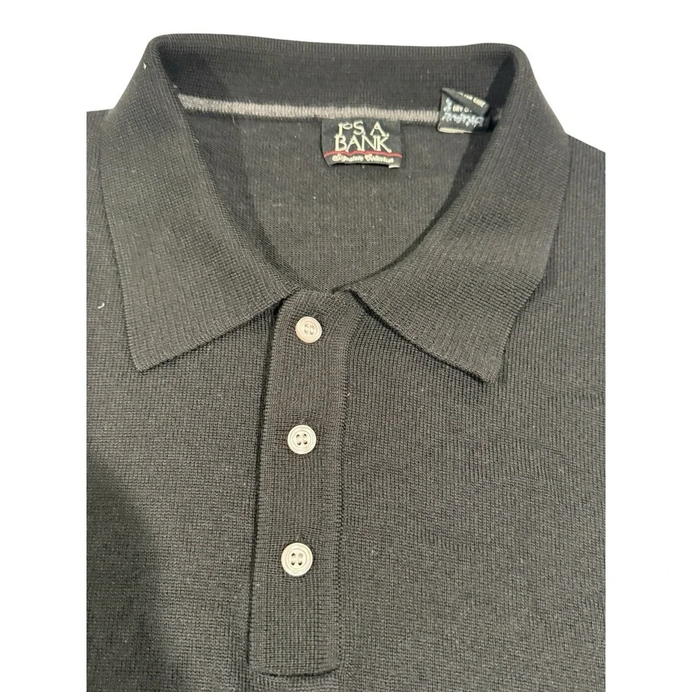 Jos. A. Bank Signature Collection‎ Sweater 2XL 100% Merino Wool Pullover Navy